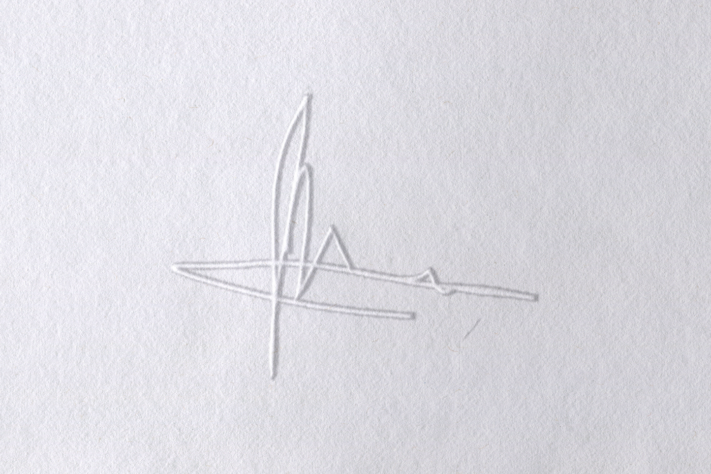 Timbre à sec personnalisé avec signature