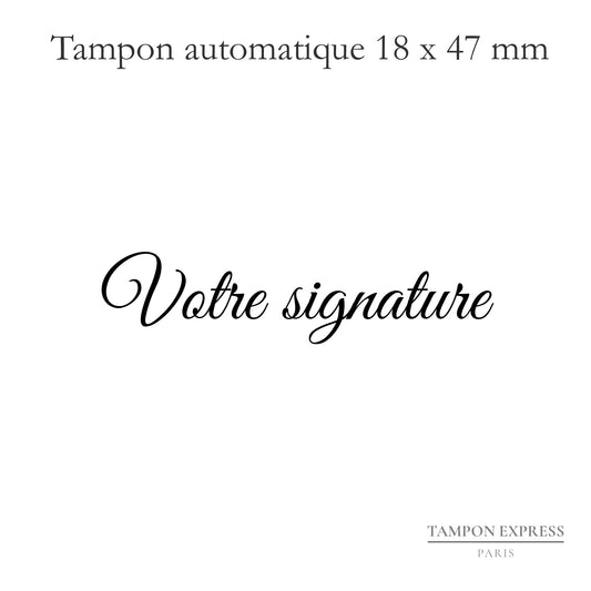 Tampon signature petit format 47 X 18 mm